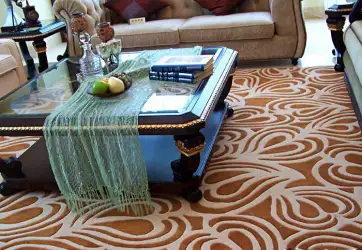 Chọn thảm len phòng khách sử dụng mùa đông