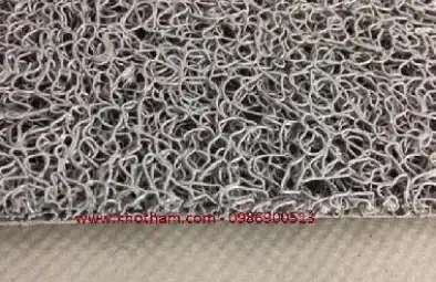 Thảm Nhựa Rối Ghi Xám