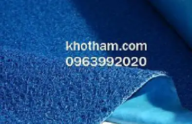 Thảm nhựa rối màu xanh blue