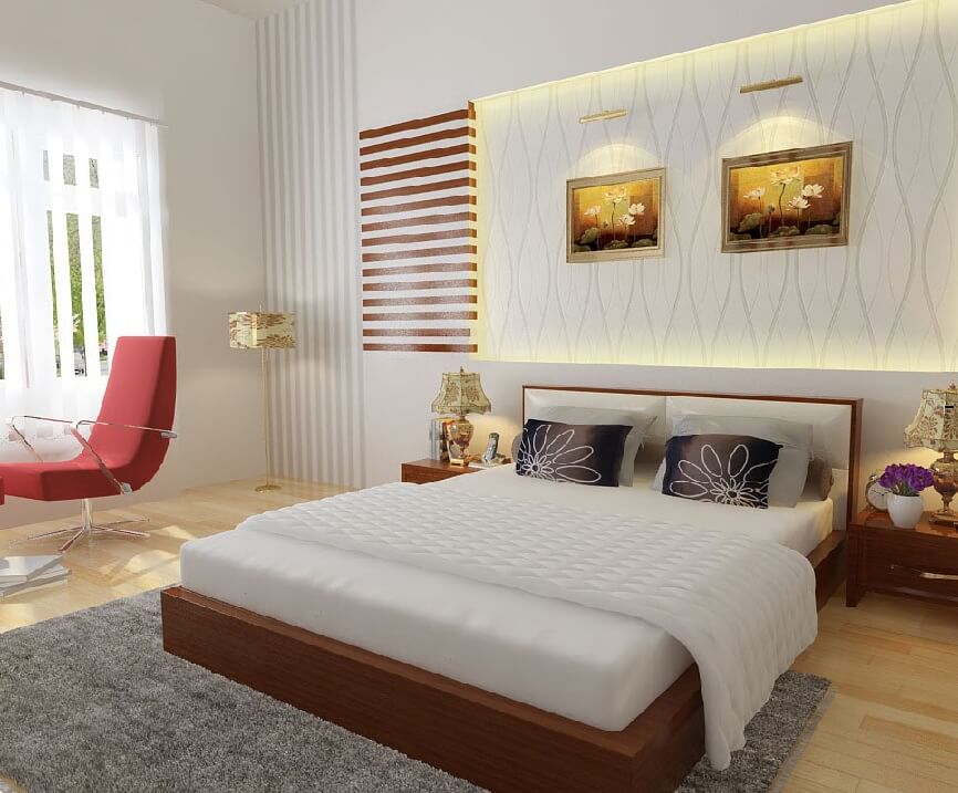 Mẹo sắp xếp thảm phòng ngủ