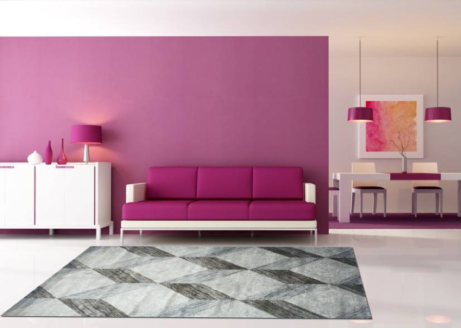 Thảm trang trí phòng phong cách 3D hiện đại