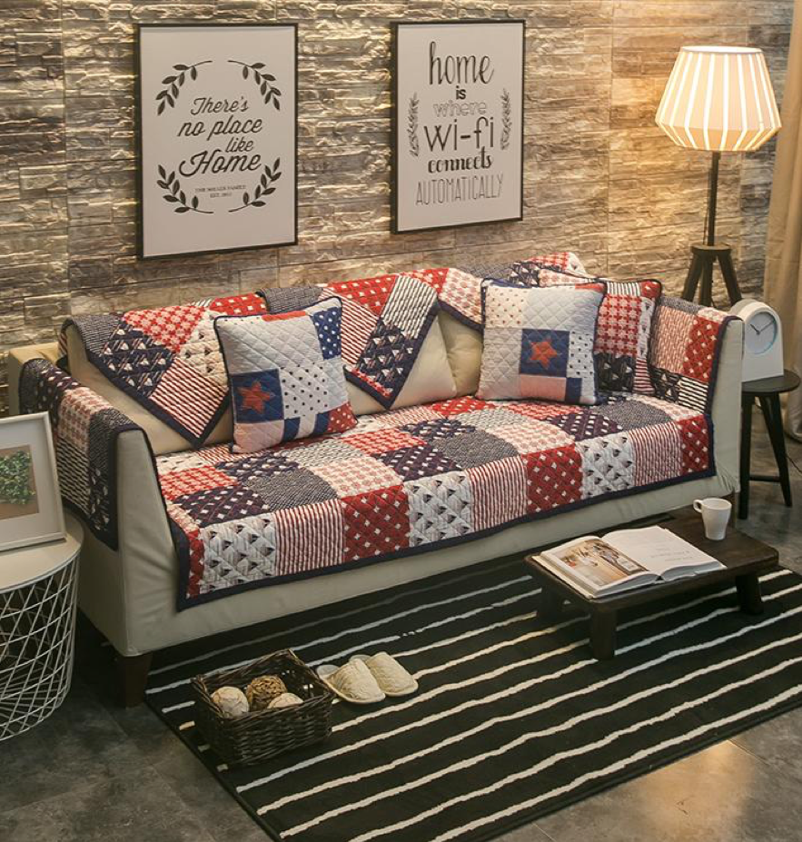 Thảm trang trí sofa hoạ tiết độc đáo