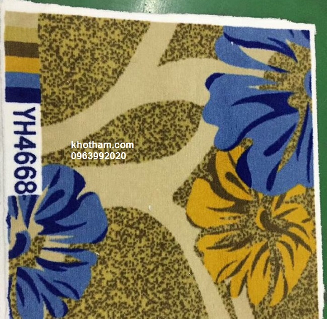 Thảm in sợi nylon hoa văn 