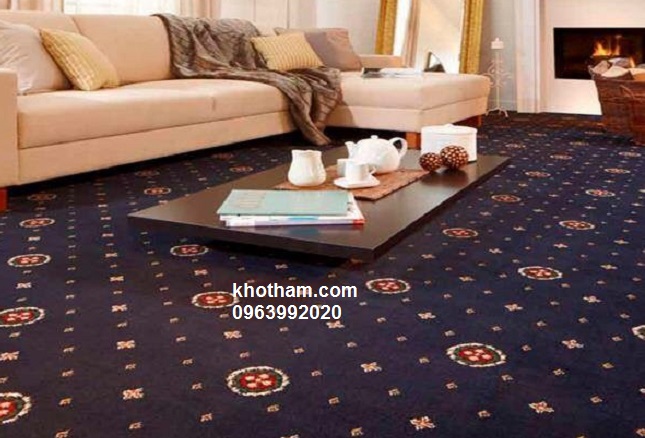 Thảm in sợi nylon hoa văn 