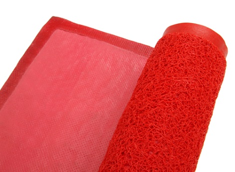 Thảm nhựa rối màu đỏ Thảm nhựa rối màu đỏ