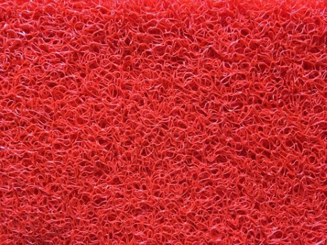 Thảm nhựa rối màu đỏ Thảm nhựa rối màu đỏ