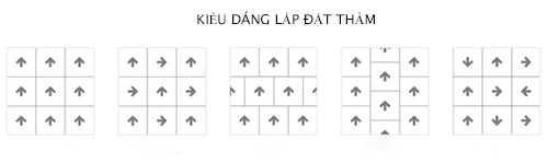 kiểu dáng lắp thảm