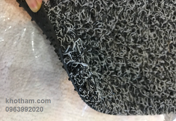 Thảm nhựa rối dày màu ghi Thảm nhựa rối dày màu ghi