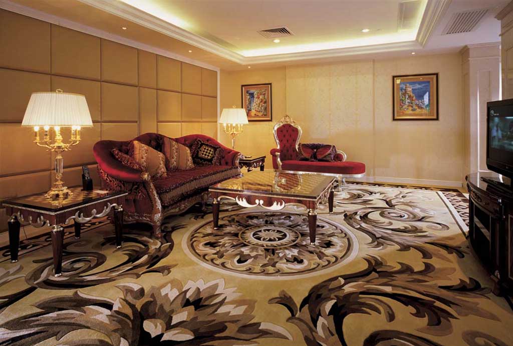 Thảm trải phòng khách dạng len