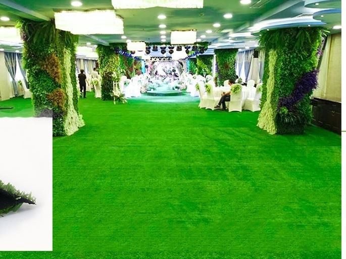 Thảm cỏ dùng để trang trí nhà hàng, khách sạn